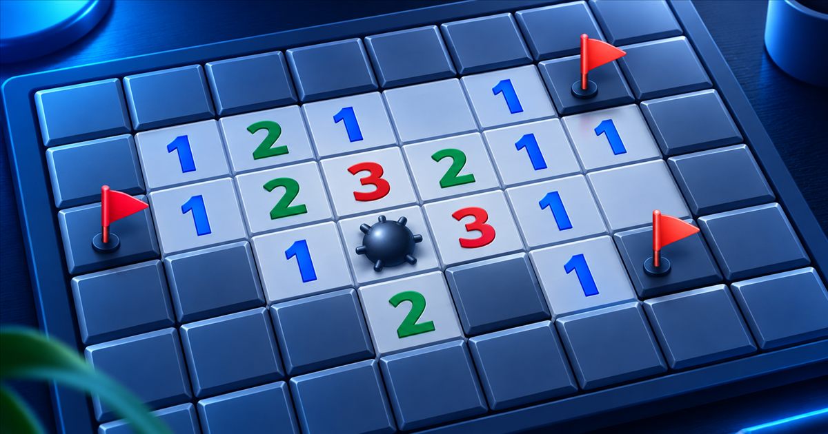 Minesweeper board artwork